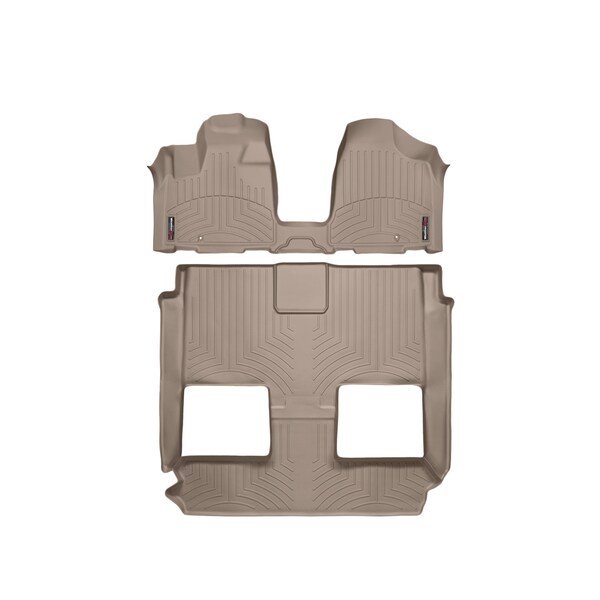 Front and Rear Floorliners - Over The Hump, 455621-451414